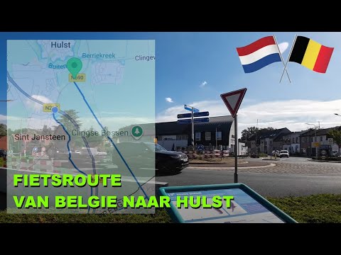 Cycling route Belgium Kemzeke to Hulst city center