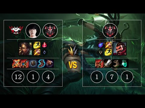 JDG Kanavi Nidalee vs Graves Jungle - KR GrandMaster Patch 10.11