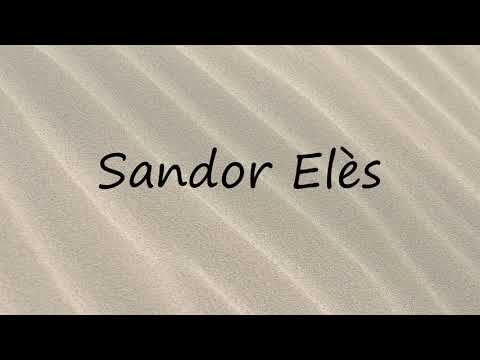 How to Pronounce Sandor Elès?