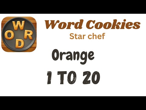 Word Cookies Orange Answers [1 to 20 Levels] | Under Star chef Category