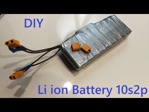DIY li ion 18650 Battery 10s2p 36V