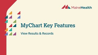 View Results and Reports with MyChart