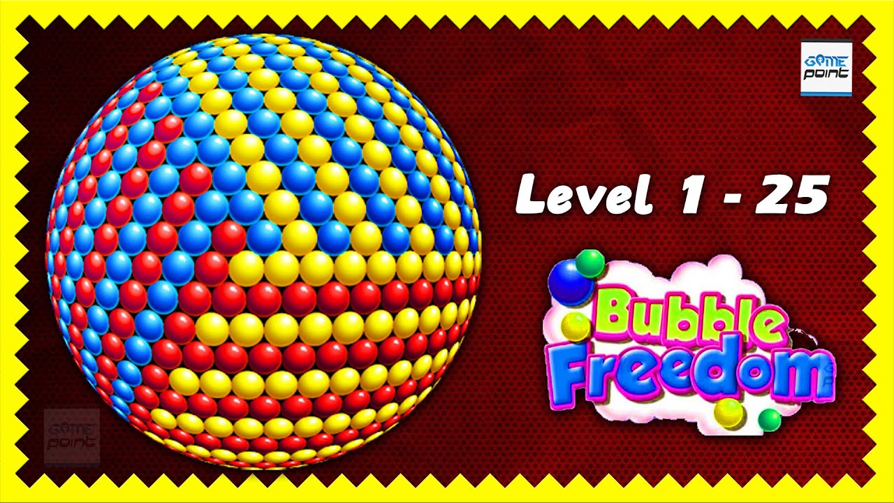 Bubble Freedom Bubbles Game Level 1 - 25 REPLAY ( बुलबुलो पे निशाने लगाने वाला )