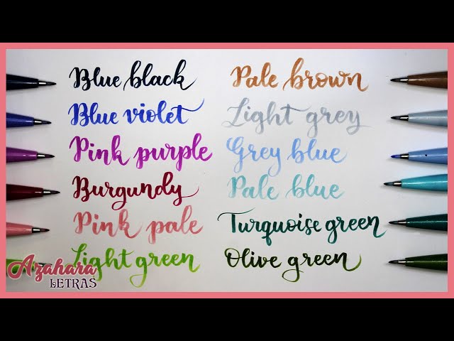 Vídeo relacionado con Pentel SES15C-24ST Brush Touch Sign Pen, juego de 24 colores
