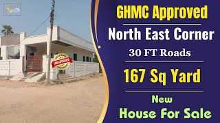 Hyderabad house for sale || 167 Sq Yard  ||    Northeast Corner