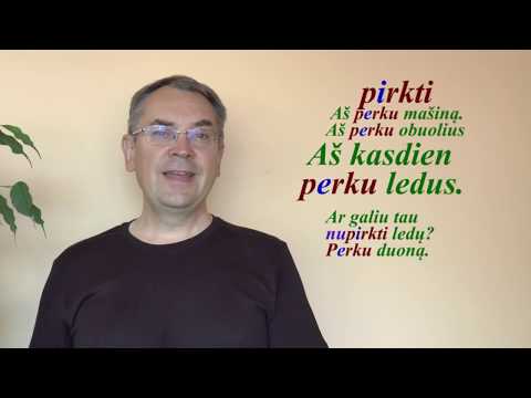LITHUANIAN LESSON 122 - TO BUY - Pirkti, nupirkti (Part 1)