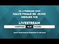 LIVE – ½ Finale MO18 NK JEUGD Zaal – Kampong vs Huizen
