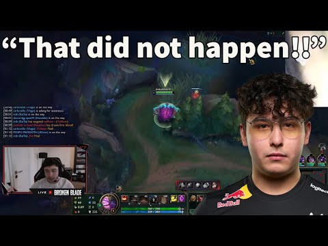 G2 Broken Blade Shows Of His INSANE Ornn Mechanics In The Level One Play!!