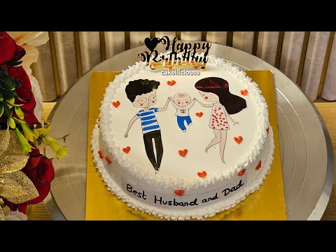 Couple Cake || Anniversary Cake || Cake Tutorial || Cake design 2025 || Step by Step || Cake | #fyp 