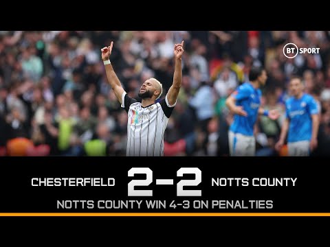 Chesterfield vs Notts County (2-2) | Notts County promoted on penalties | National League Highlights