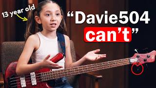 This 13 Year Old Said I Can't Play Her HARDEST Bass Riff... and she's right.