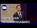 Rutte geeft duidelijkheid over landelijk mondkapjesadvies | NU.nl