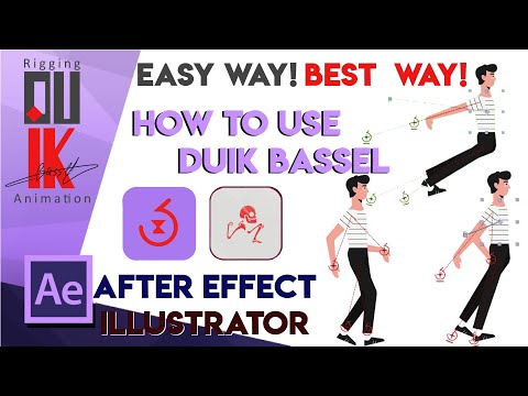 Best way to RIG character  By Duik bassel [ After Effect  Tutorial ]