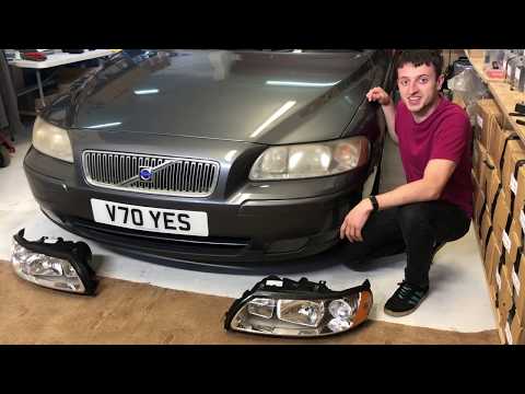 Volvo V70 MK2 Complete Headlight Replacement - How To Remove Lights and Front Bumper 00-07 V70 YES