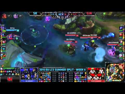 SK  VS Giants Highlights    2015 EU LCS Summer W7D1