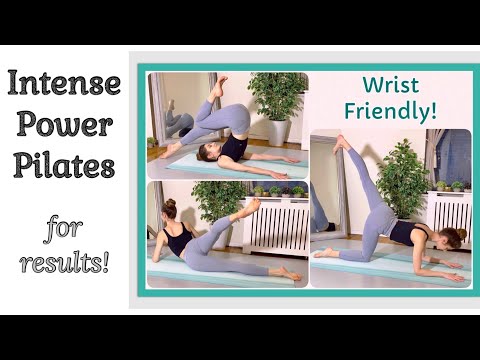 40 MIN INTENSE POWER PILATES FOR RESULTS! | Full Body Slim-Down | Wrist Friendly