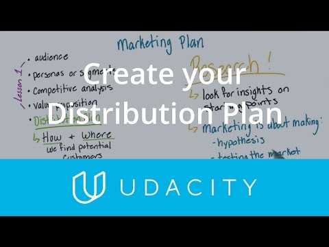 Create Your Distribution Plan | Pre Launch | App Marketing | Udacity
