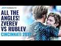 Alexander Zverev vs Andrey Rublev: All The Angles | Cincinnati 2021 Final Highlights