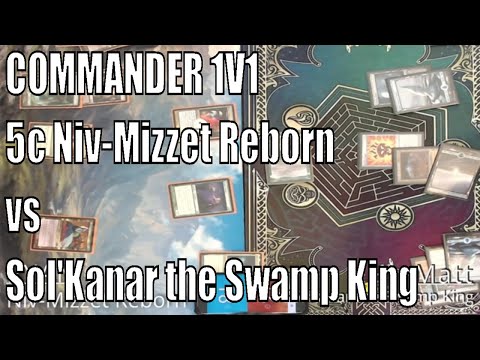 Commander 1v1 - Niv-Mizzet Reborn vs Sol'Kanar the Swamp King | Magic: The Gathering