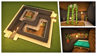 Minecraft: Japanese Modern Base (How to Build: Relaxing Tutorial) #11