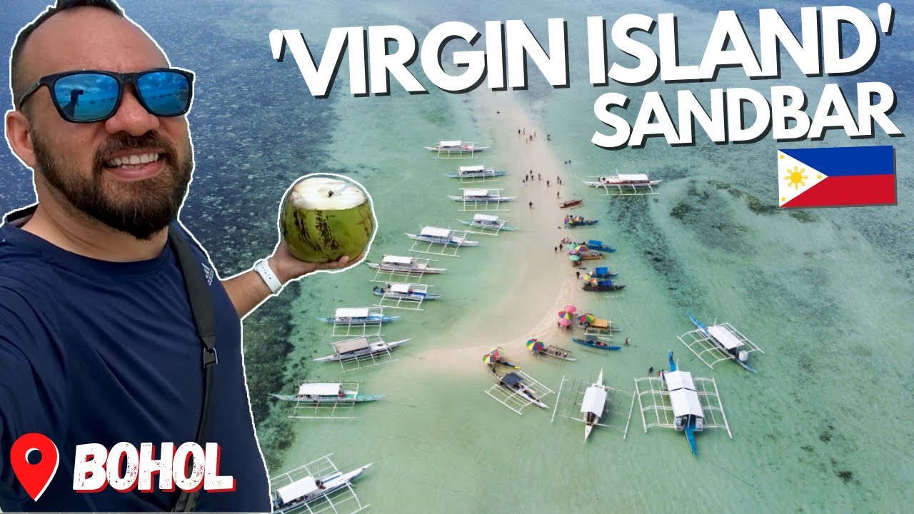 Join a traveler as he explores pristine Virgin Island Sandbar.