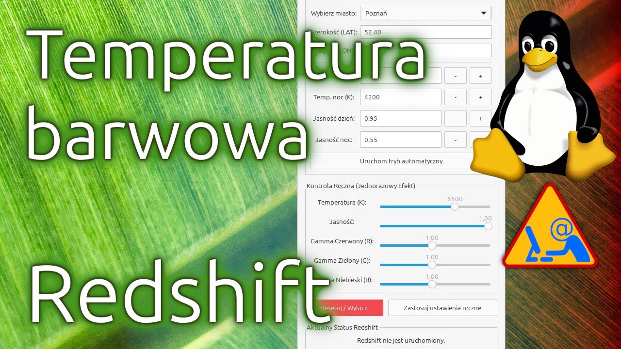 Guide - Changing the colors and color temperature of your monitor using Redshift