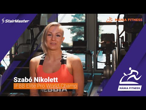Szabó Nikolett és a StairMaster 8G - 10G - Lépcsőzőgépek