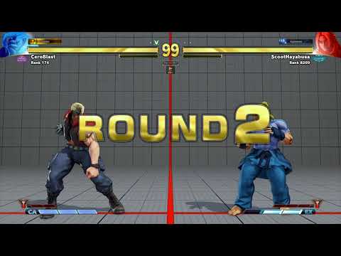 SFV~ Nash (CeroBlast) vs. Ken (ScootHayabusa) HD 38