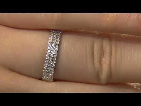 WR2072 0.35 Carat Pave Set Ladies Diamond Wedding Ring