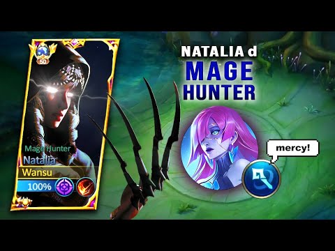 WHY NATALIA LIKES TO HUNT MAGE HEROES (one hit combo build) | NATALIA BEST BUILD 2023 - MLBB