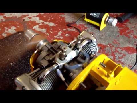 Saito 90 twin second run.