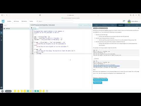 Codehs Python 5 4 Video Tutorial Logical Operators Part 2