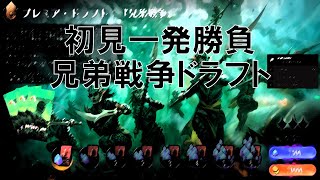 初見一発勝負で兄弟戦争ドラフト【新米MTG】