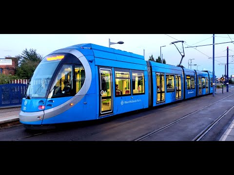 Birmingham Tram Journey in UK | Bull Street to Wolverhampton | West Midlands Metro Ride