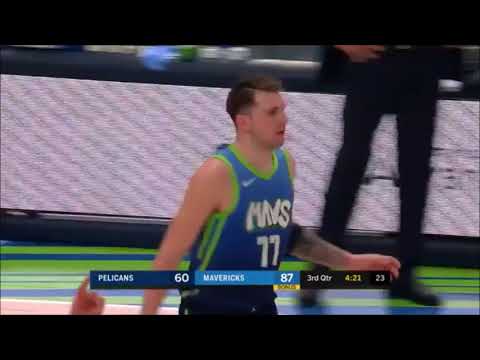 Luka with back-to-back alley-oops for Kleber and KP! 7.12.19