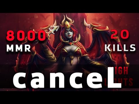 canceL^^ QoP RAPING Miracle's Invoker - 20 kills [~8000 Avarage] Ranked Game