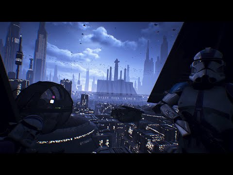 501st Legion LAAT Gunship Approaches Jedi Temple | Order 66 Begins (Star Wars Revenge of the Sith)