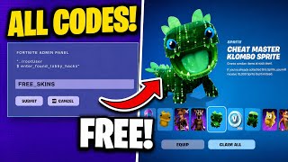 ALL Fortnite Admin Panel Codes! (How to Get ALL Lobby Hack Codes)