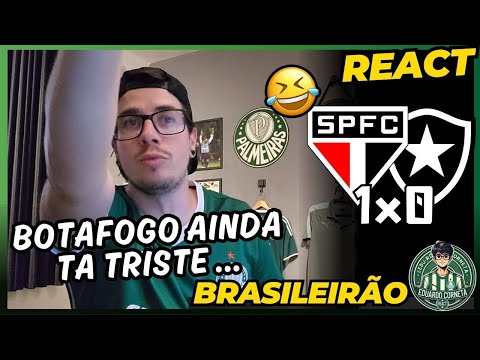 REACT SÃO PAULO 1x0 BOTAFOGO - BRAZILIAN CHAMPIONSHIP 2025 - SP IS THERE STILL A CHANCE?