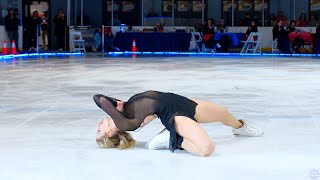 &quot;Vampire&quot; Amber Glenn performs to Olivia Rodrigo at the Patriot Figure Skating Club&#39;s 2024 Ice Show