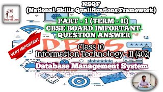 Download the video "Part 1| Term2 |Unit 3 - DBMS | Very Important QA #dbms #rdbms #database #term2 #cbse"