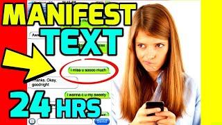 How To Manifest TEXT MESSAGE from SPECIFIC PERSON in 24 Hours! LAW OF ATTRACTION