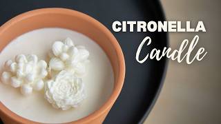 How I Make a Citronella Candle | Recipe Included