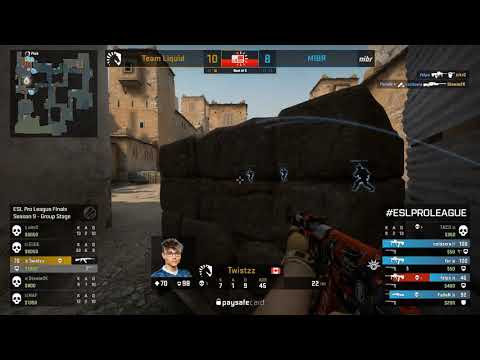 Twistzz God Like 1v4 Clutch against MIBR in Dust2