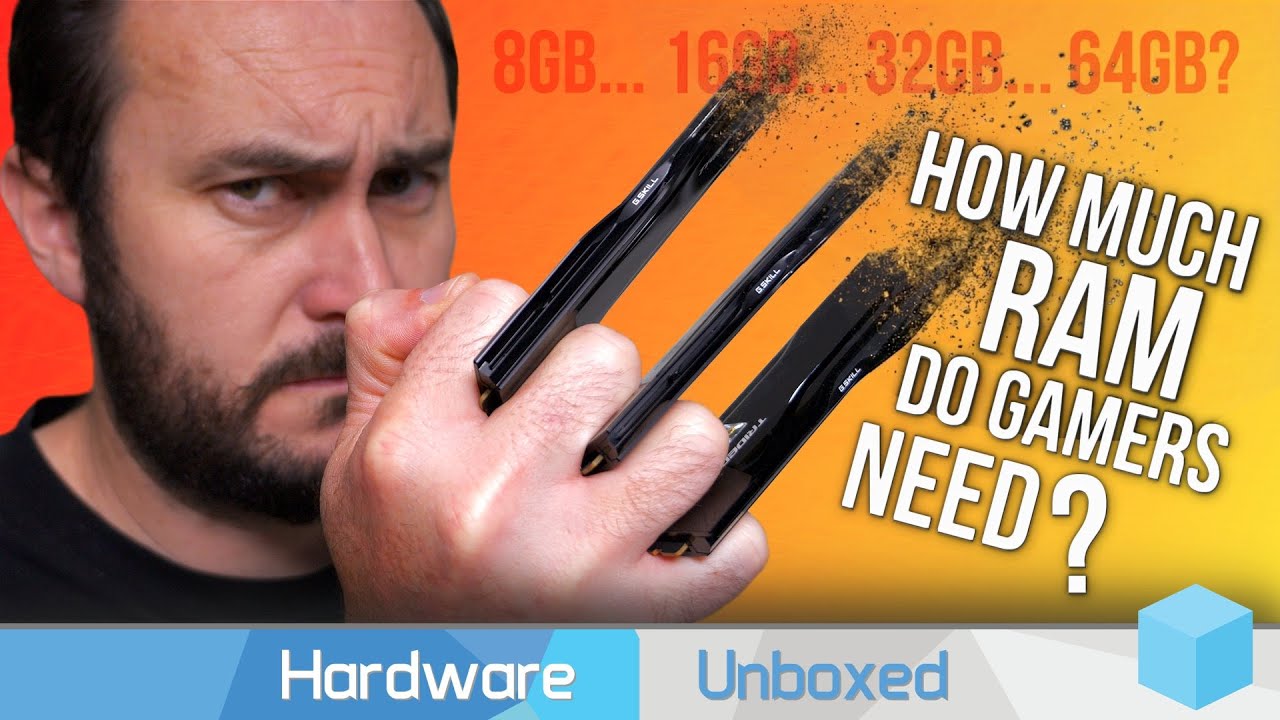 How Much RAM Do Gamers Need, 2x8 16GB vs. 2x16 32GB vs. 2x32 64GB