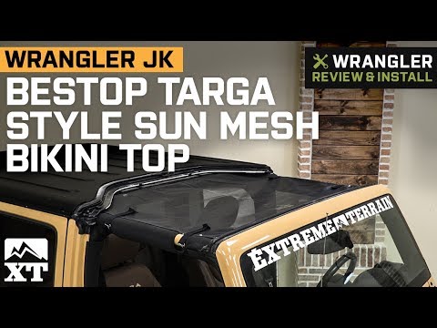 Jeep Wrangler JK Bestop Targa Style Sun Mesh Bikini Top (2007-2018) Review & Install