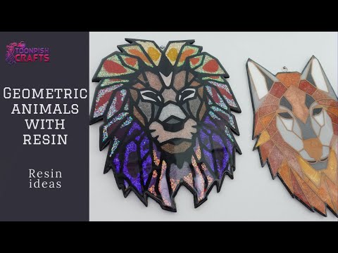 Easy resin art with Geometric shapes