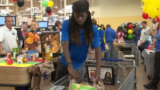 Local Kroger employees battle for the title of best bagger