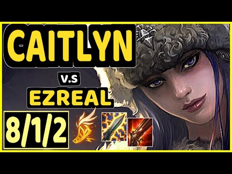 THEUSMA (CAITLYN) vs EZREAL - 8/1/2 KDA BOTTOM ADC CHALLENGER GAMEPLAY - BR