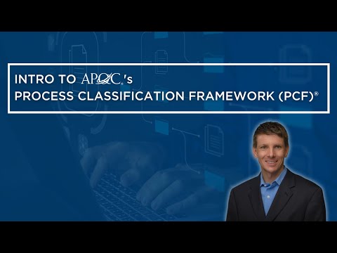 Intro to APQC’s Process Classification Framework (PCF)®